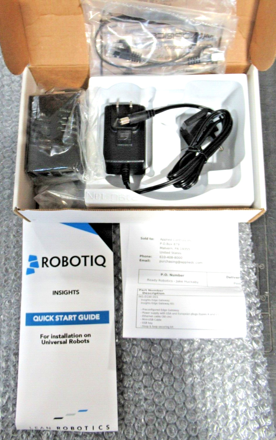 Robotiq Robot Arm Insights Edge Gateway Kit INS-EGW-001 (OEM) *NEW*