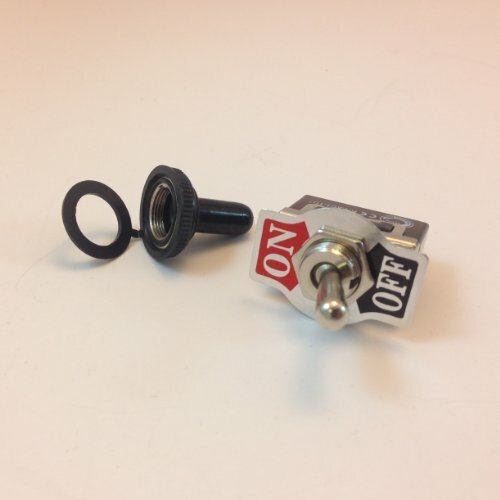 HEAVY DUTY ON/OFF SPST 2P TOGGLE SWITCH 20 AMP WITH WATER-PROOF RUBBER BOOT