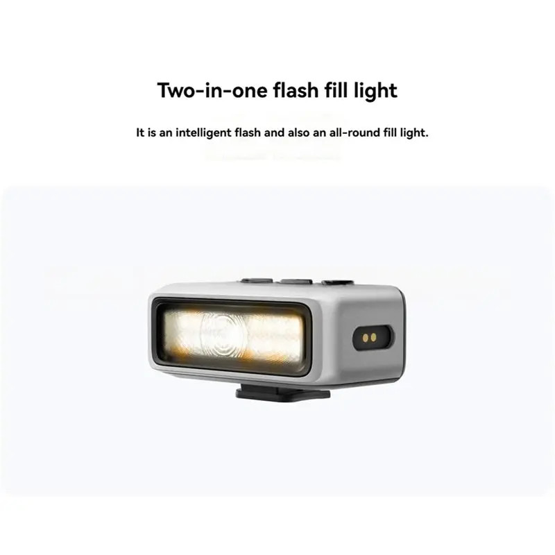 Waterproof Magnetic LED Fill Light Flash For Insta360 Ace Pro 2 Camera Cold Shoe