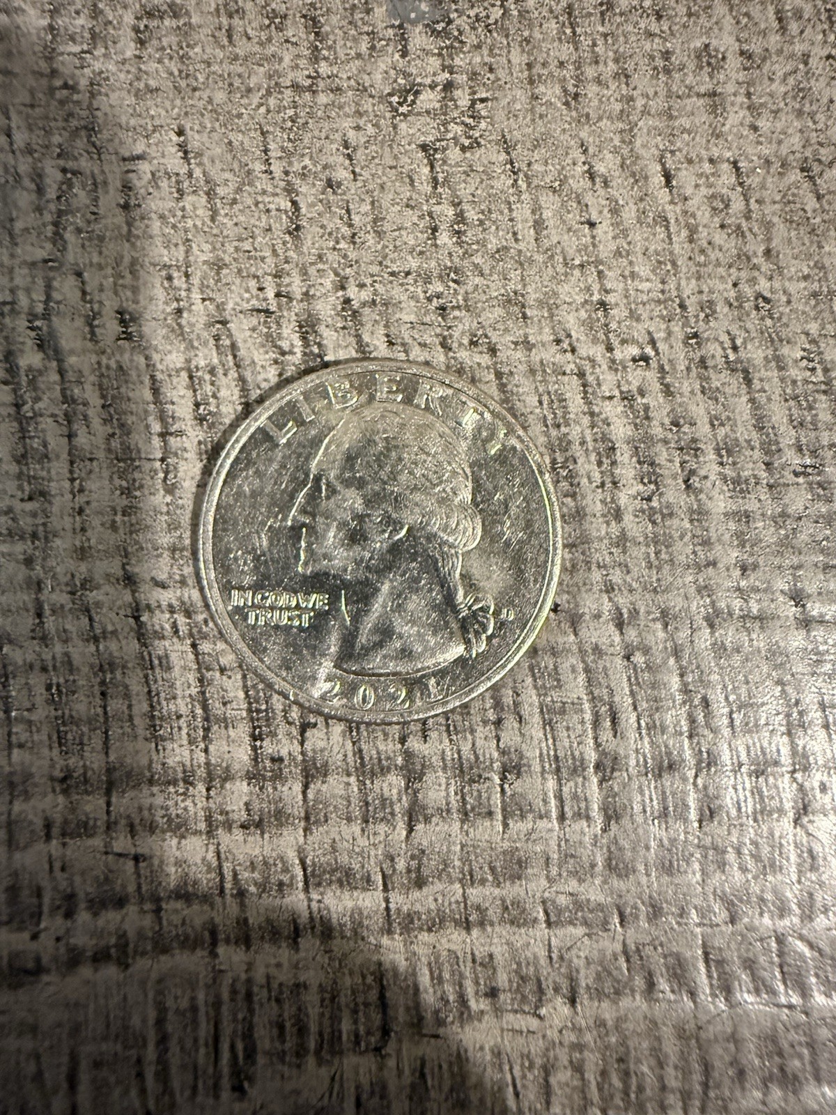 2021 (P) Crossing The Delaware Quarter “Snake Eye, Lip Mole +” Die Chip Error