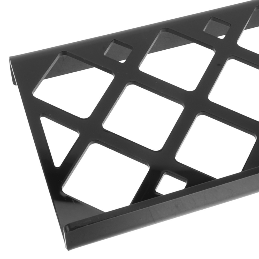 4Pcs Stackable Black Acrylic Card Display Riser for Trade Show and Conventions