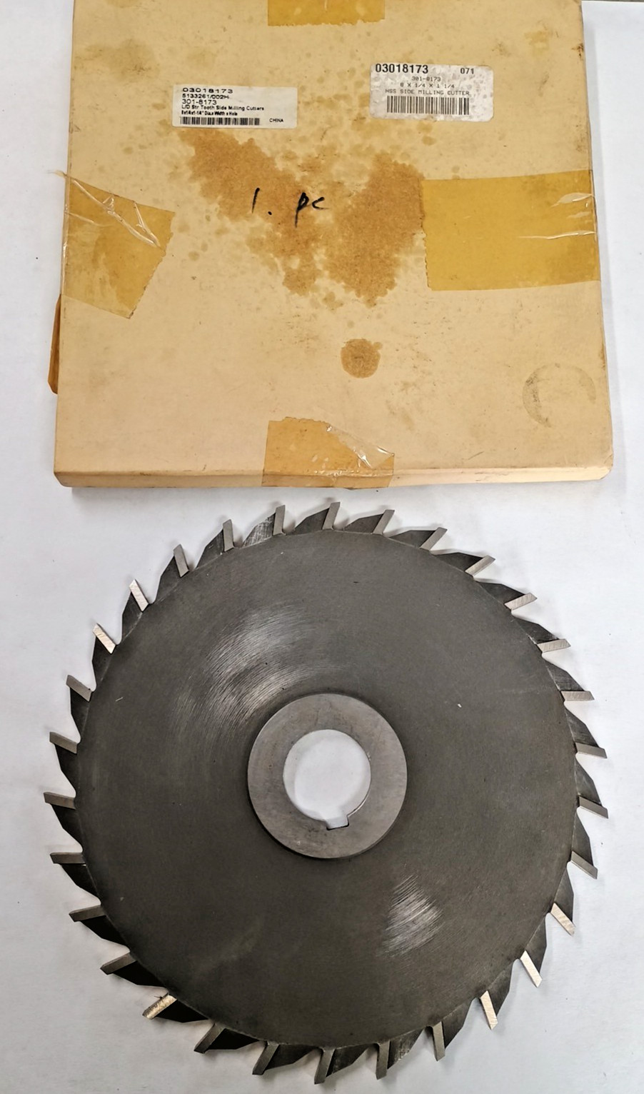 8x1/4x1-1/4 Straight Side Milline Cutter HSS 301-8173