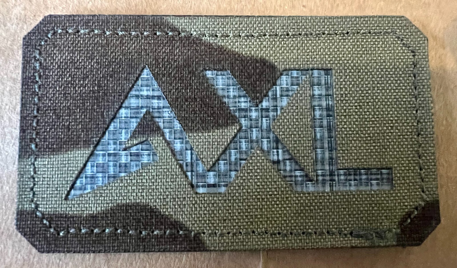 AXL M81 Woodland Logo Tegris Backing Patch