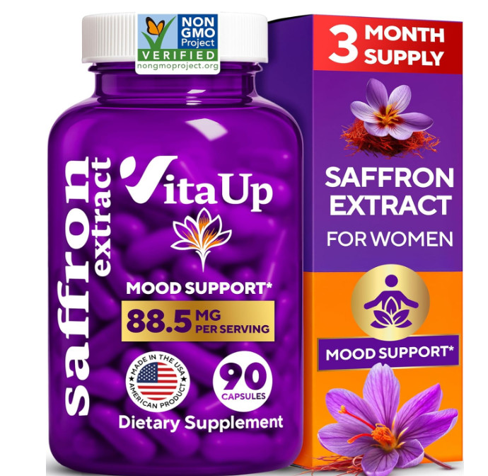 Saffron Supplements, 3 Month Supply, Pure 88.5Mg Saffron Extract for Women & Men