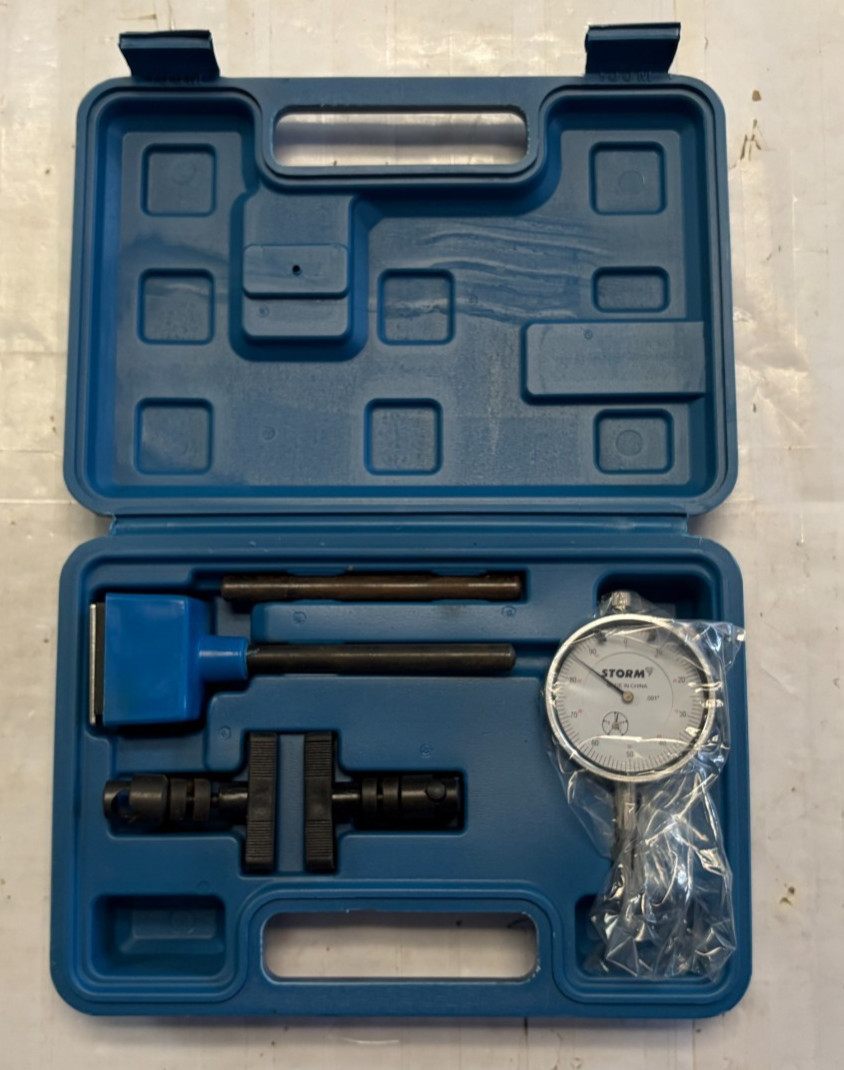 Central Tools 3D101 STORM Long Range Dial Indicator Set Range 0-1 Inch