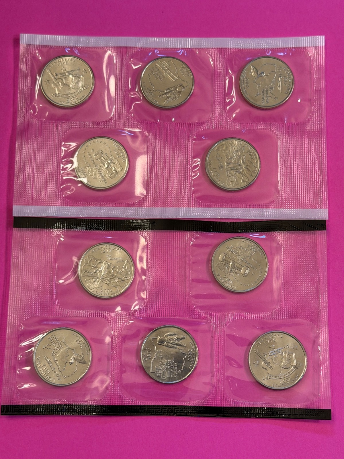 QUARTER MINT SET 2002 PD FREE SHIPPING