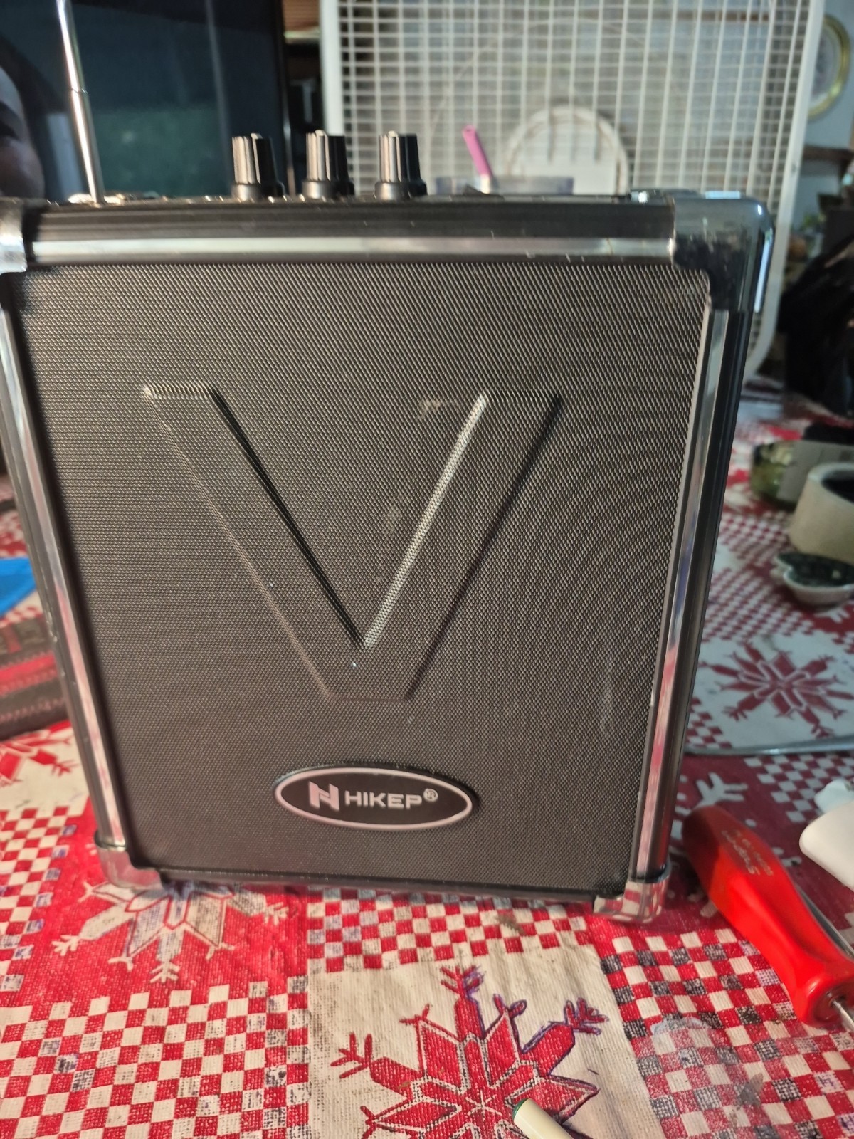 Hikep bluetooth karaoke machine Needs A Battery, Micrphone