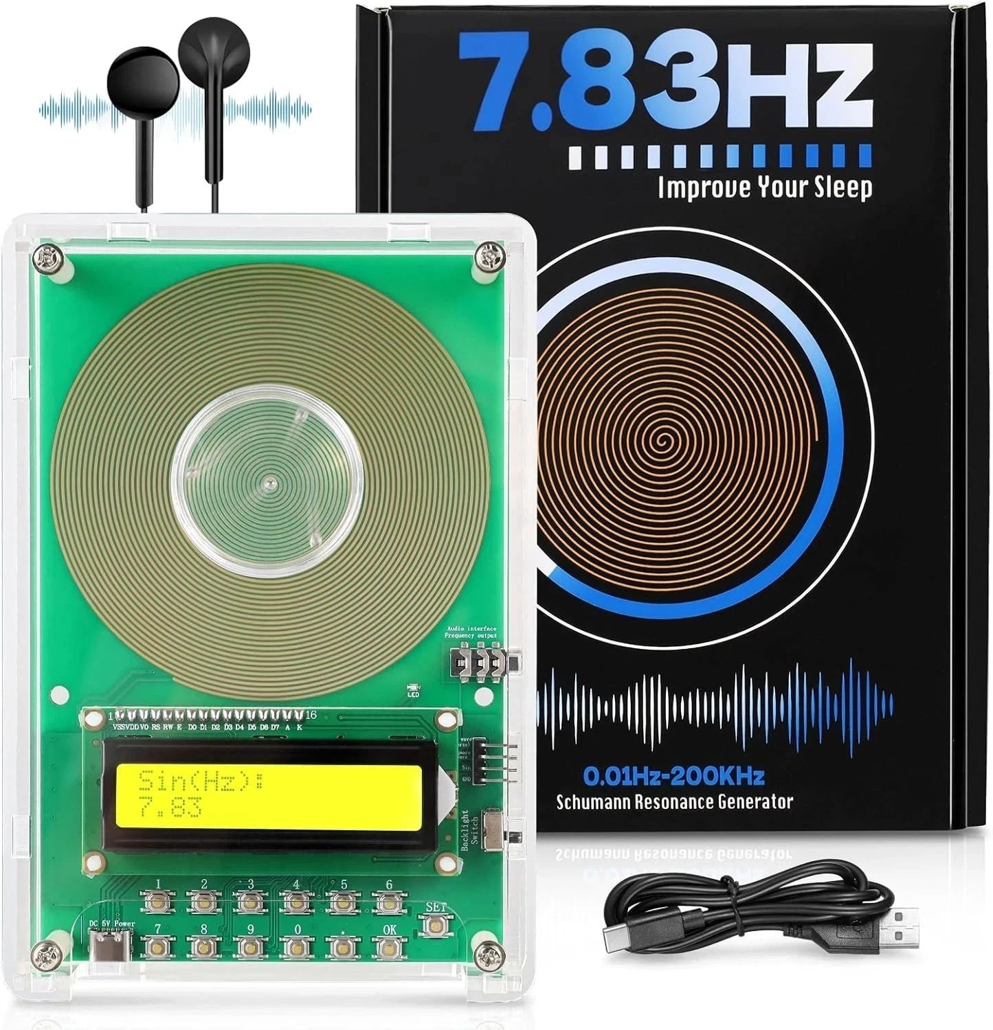 ‌ 7.83Hz Frequency Generator for Healing | Schumann Resonance Generator (Adjusta