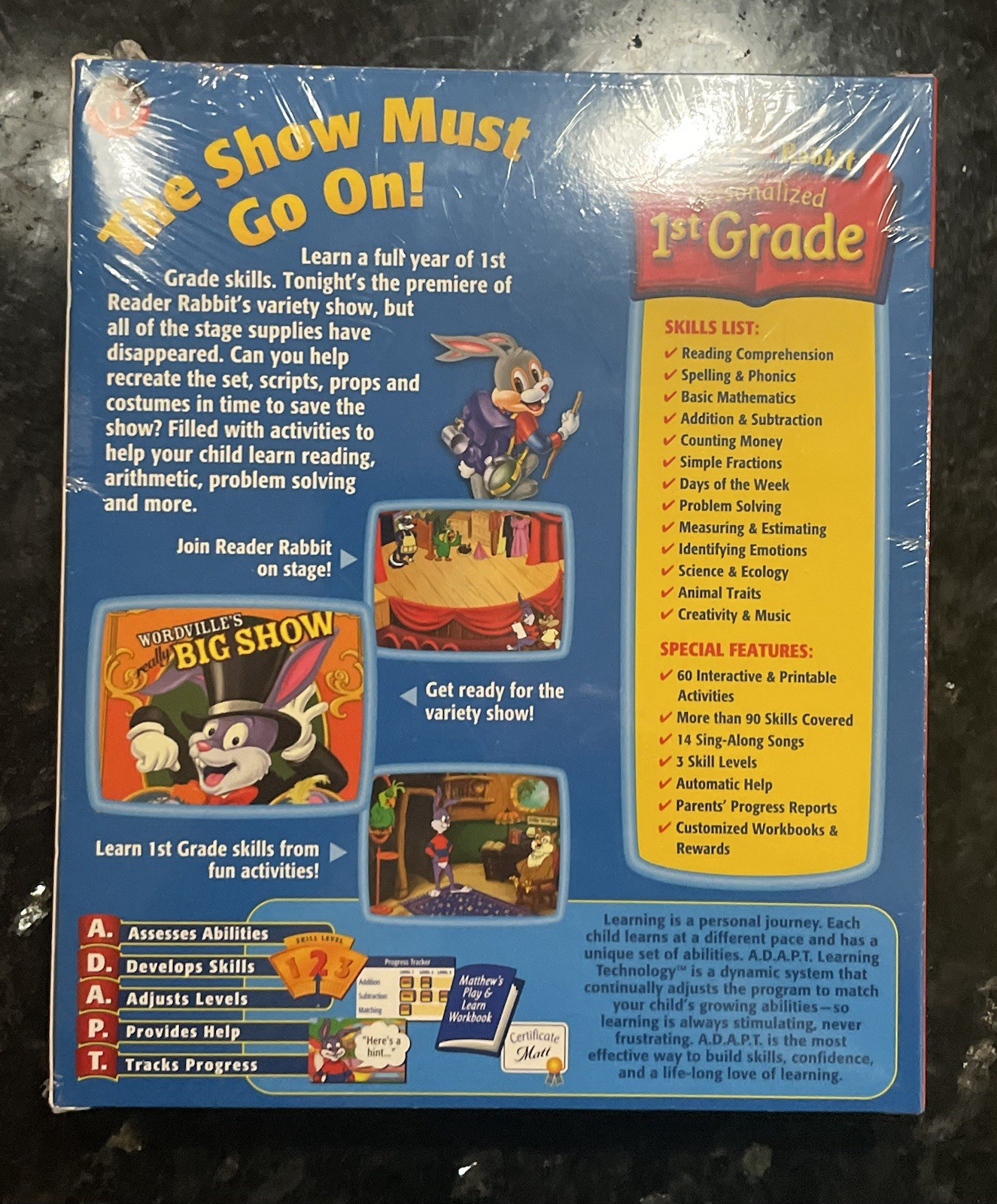 Reader Rabbit Deluxe 2 Cd Personalized 1st Grade Reading Spelling Math Sealed
