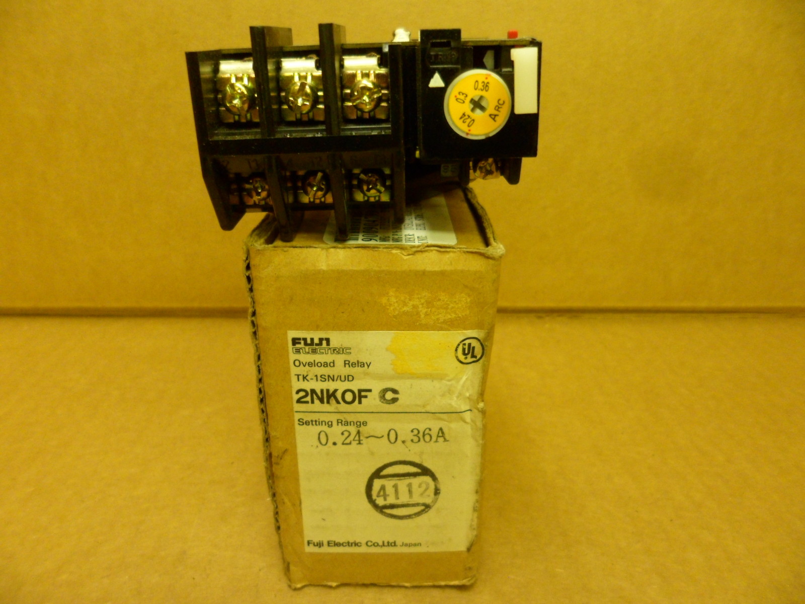 FUJI ELECTRIC TK-1SN/UD THERMAL OVERLOAD RELAY CAT NO. 2NK0FC NOS FREE SHIP
