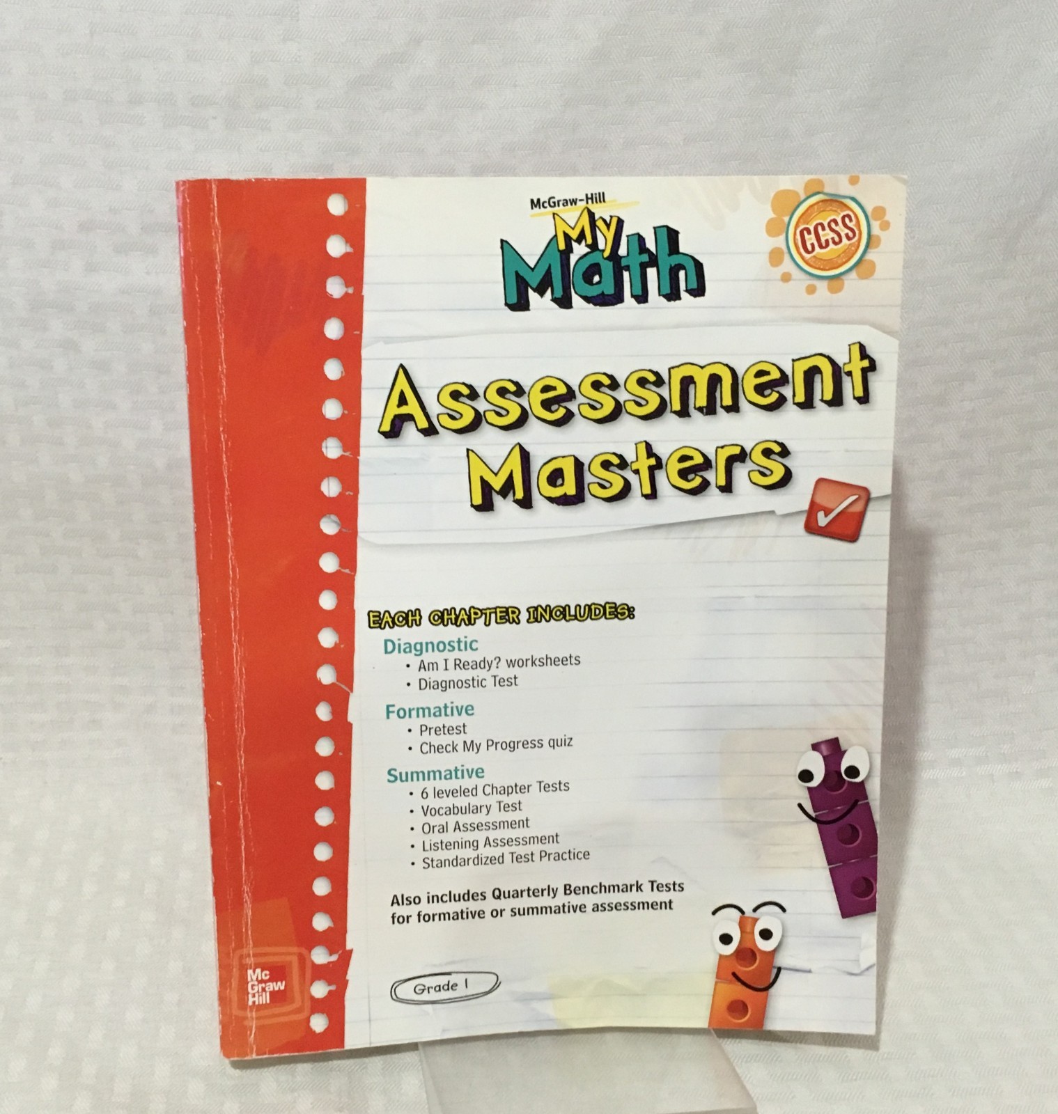 MCGRAW HILL / MY MATH / ASSESSMENT MASTERS / GRADE 1 / TEACHER RESOURCE