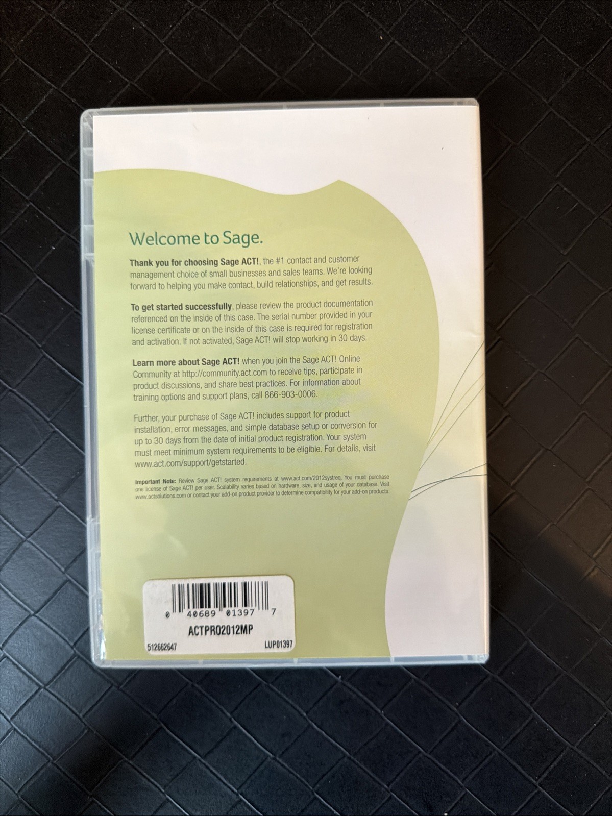 Sage Act! Pro 2012 Nos