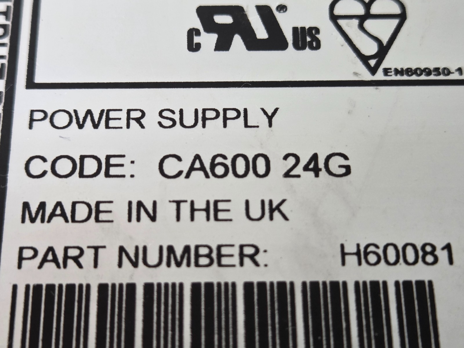 LAMBDA Alpha 600w power supply H60081