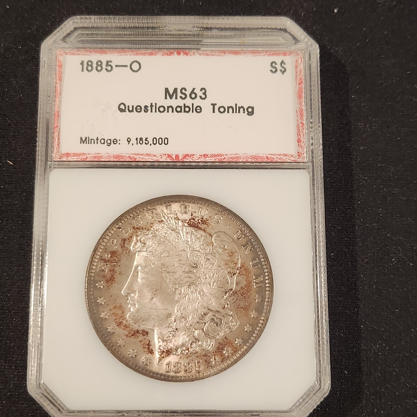 1885-O Morgan Dollar, TONED