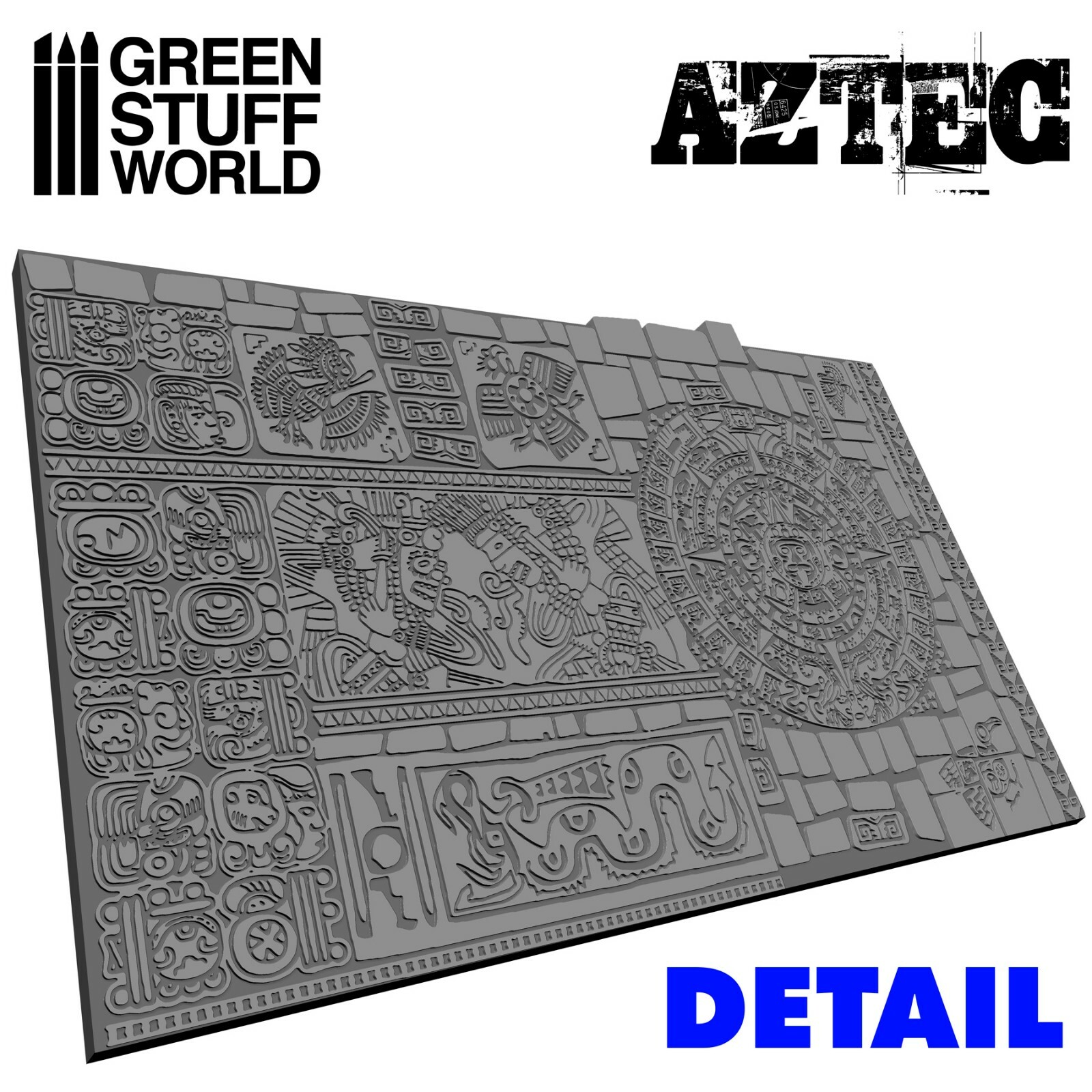 Rolling Pin - AZTEC Texture - Warhammer Bases, Lizards, Green Stuff 40K ...