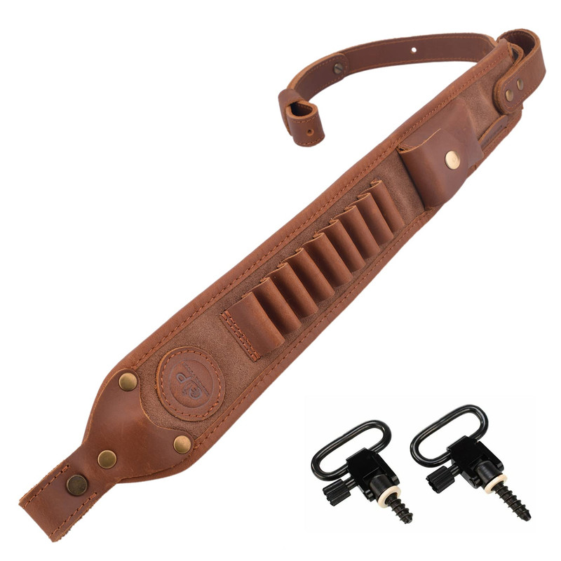 Wayne'S Dog Waynes Dog Leather Gun Sling Shell Holder Hunting Rifle Sling