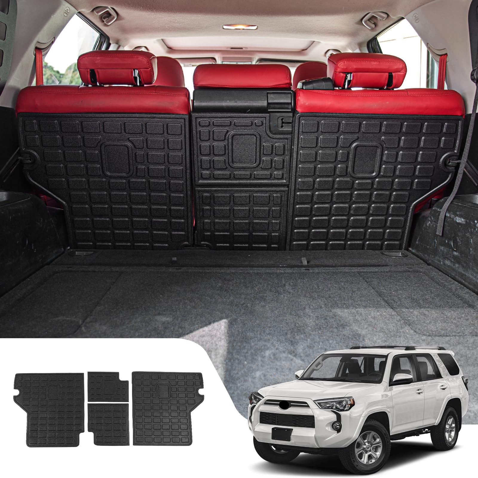 Maszupir Back Seat Cover Compatible with Backrest Mats, Mats