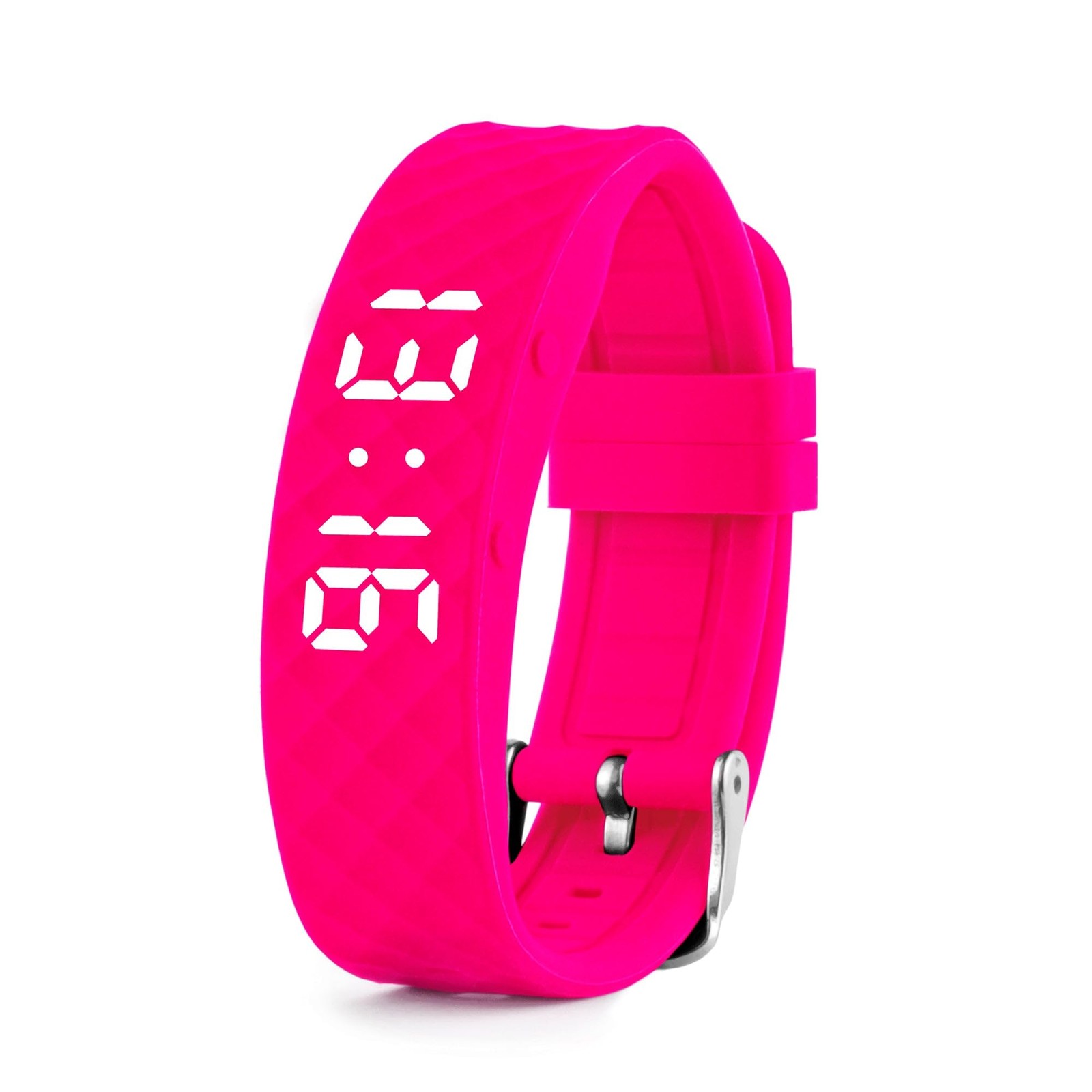 Tabtime Vibrating Alarm Wristband - Silent Watch for Adults Large, Pink