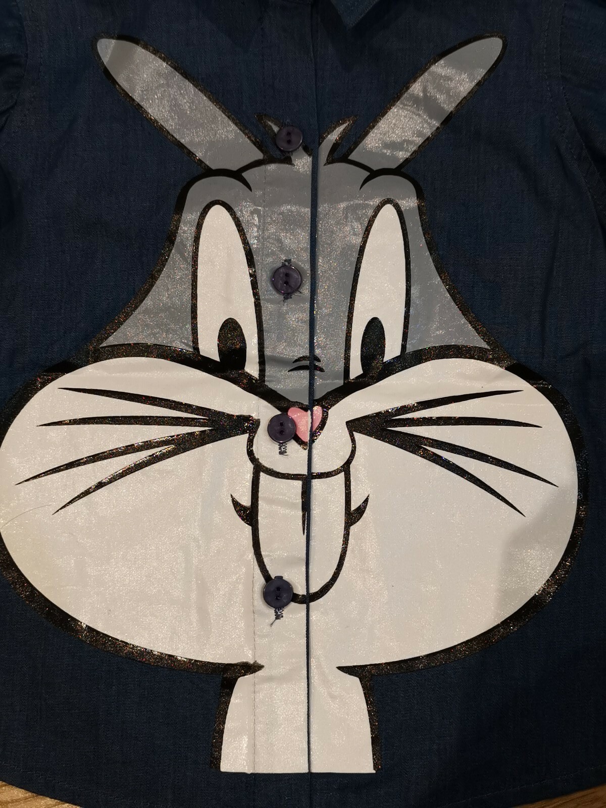 Bunny Denim Baby Shirt