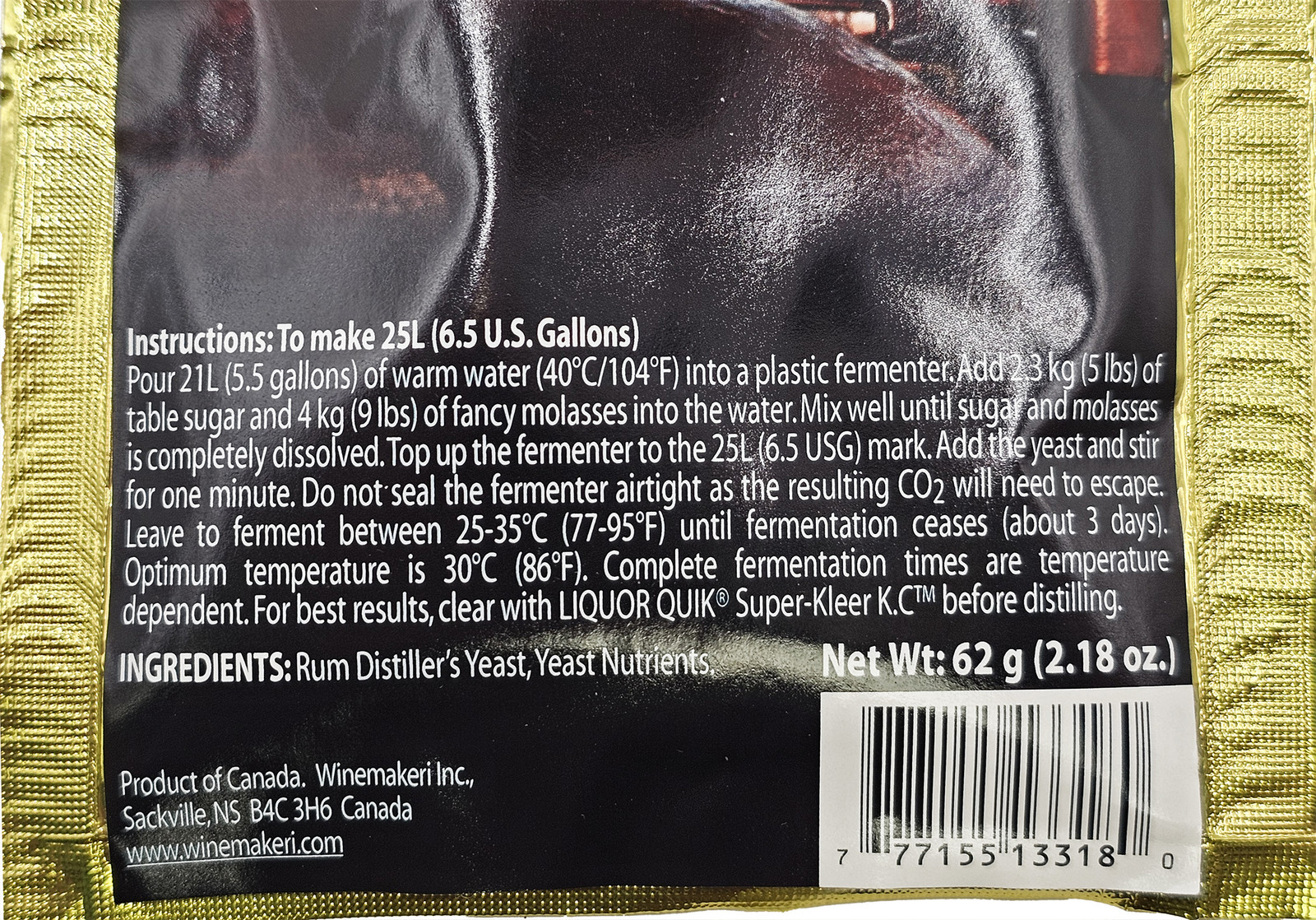 Liquor Quick Rum Turbo Pure Professional Rum Yeast