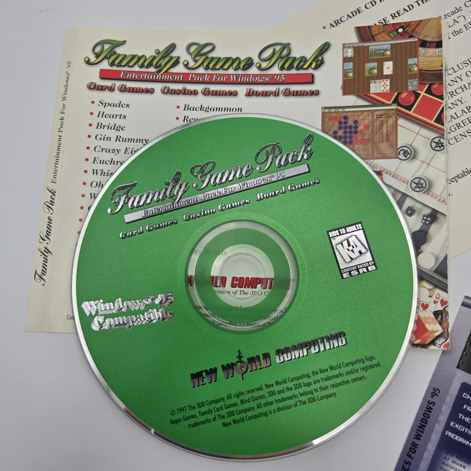 Cdrom Arcade Bundle WIN95/98 Real Arcade...