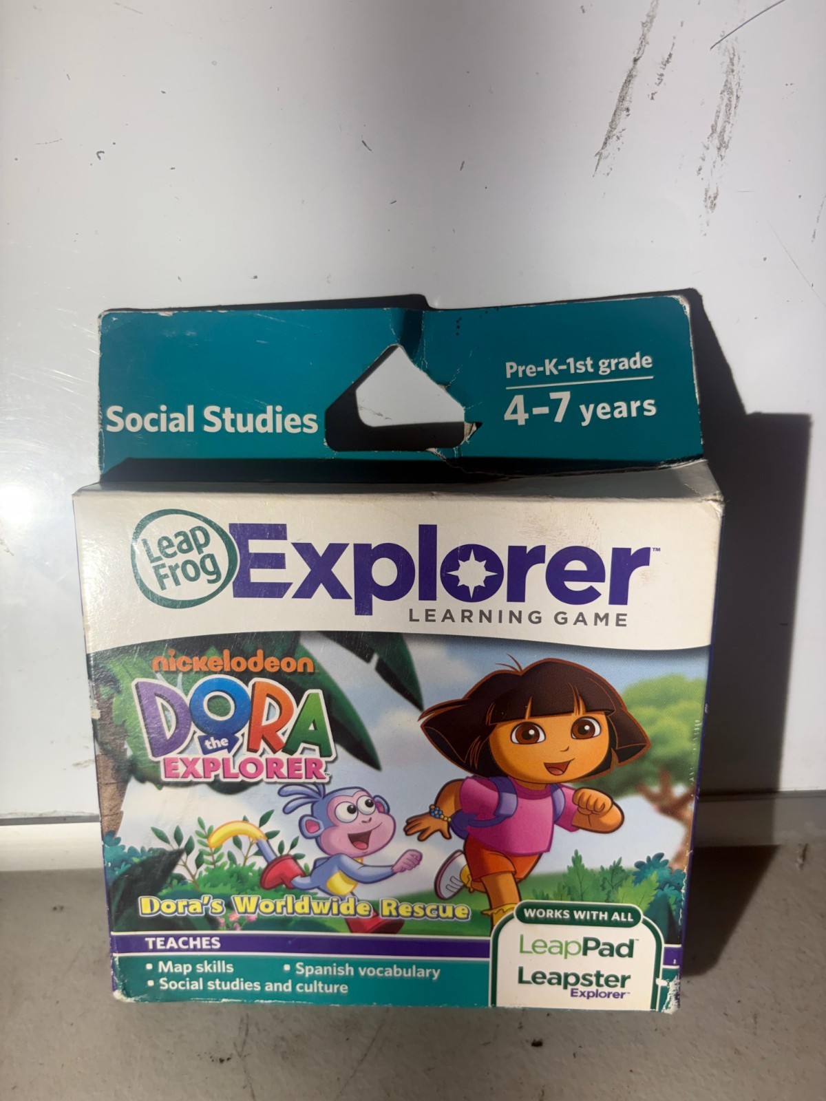 LeapFrog Dora's Worldwide Rescue learning game Cartridge