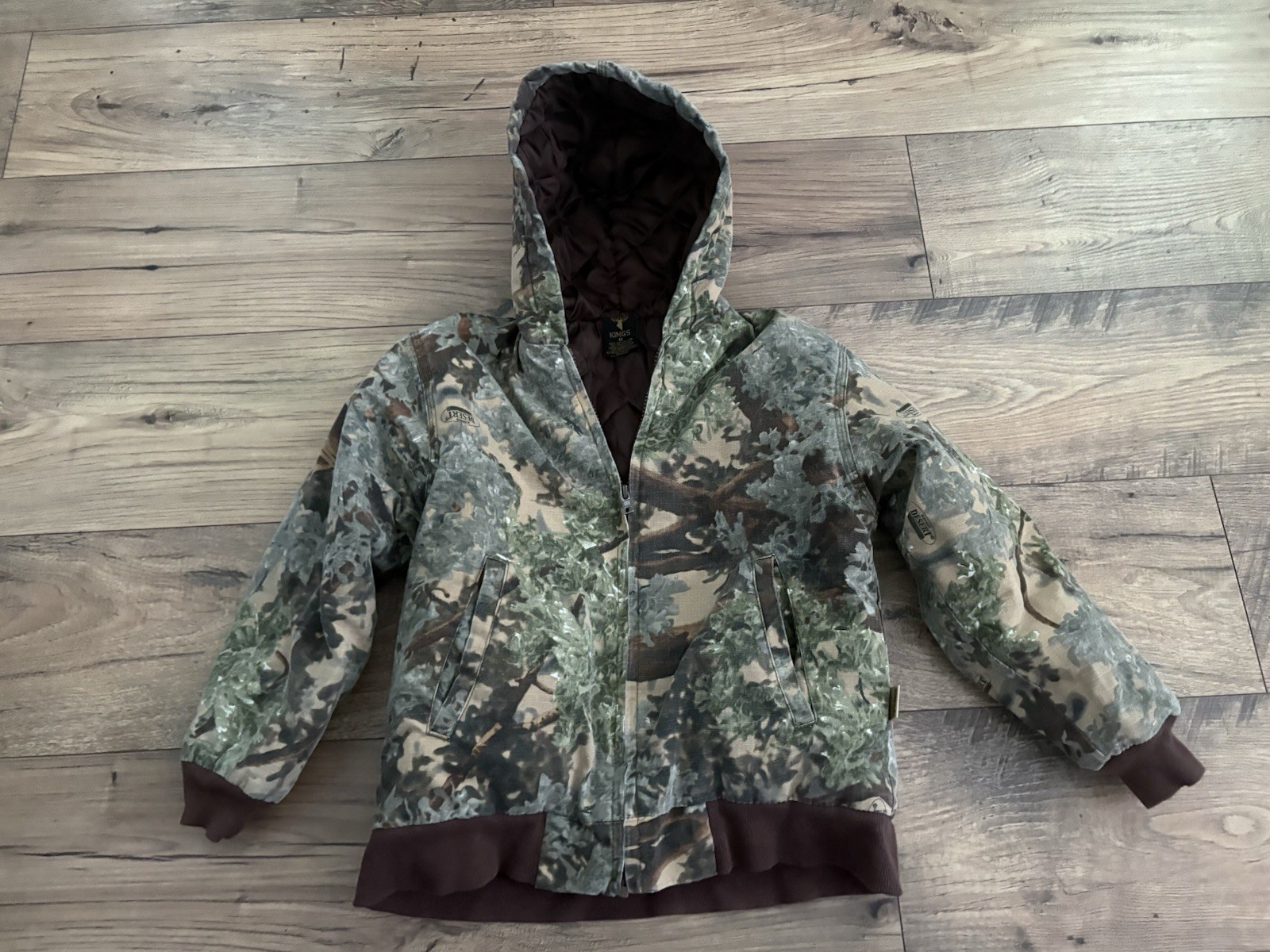 Vintage Kings Hunter Camo Jacket Kids Medium Insulated