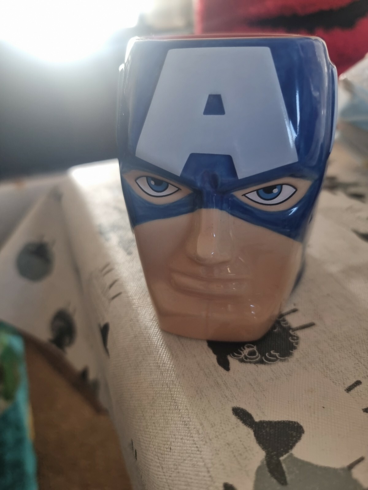 Disney Store Marvel Captain America Mug 3D Sculpted Cup Avengers Super Hero