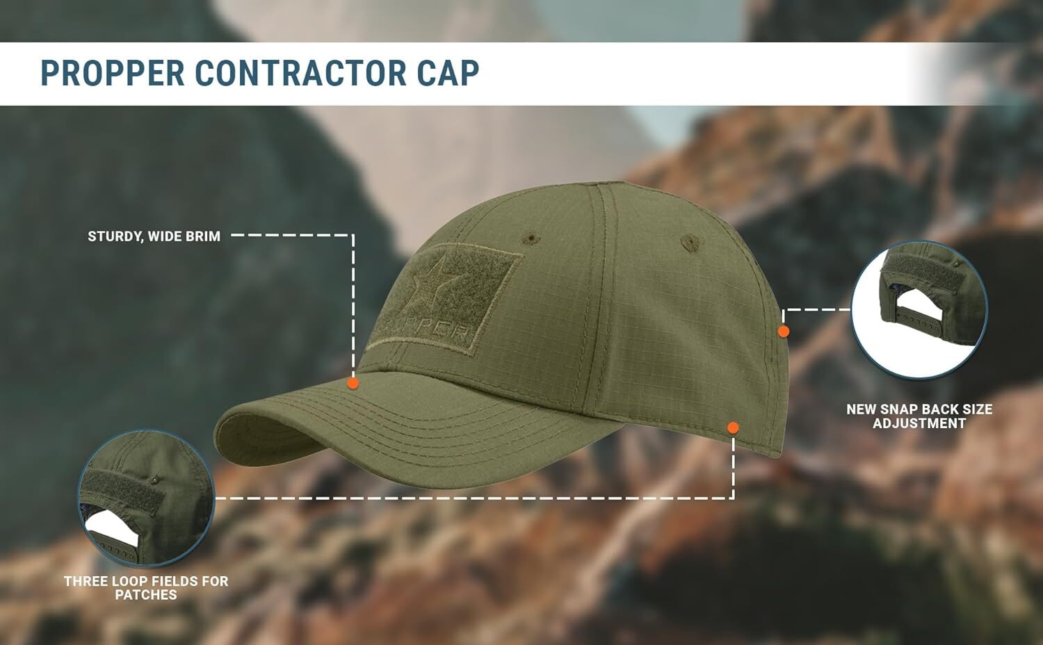 Propper Unisex Contractor Hat One Size, Olive