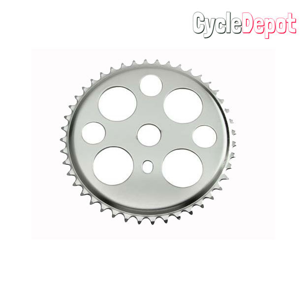 BlCYCLE CHAlNRlNG LUCKY 7 44t 1/2 X 3/32 Chrome LOWRlDER BlKE(137810)