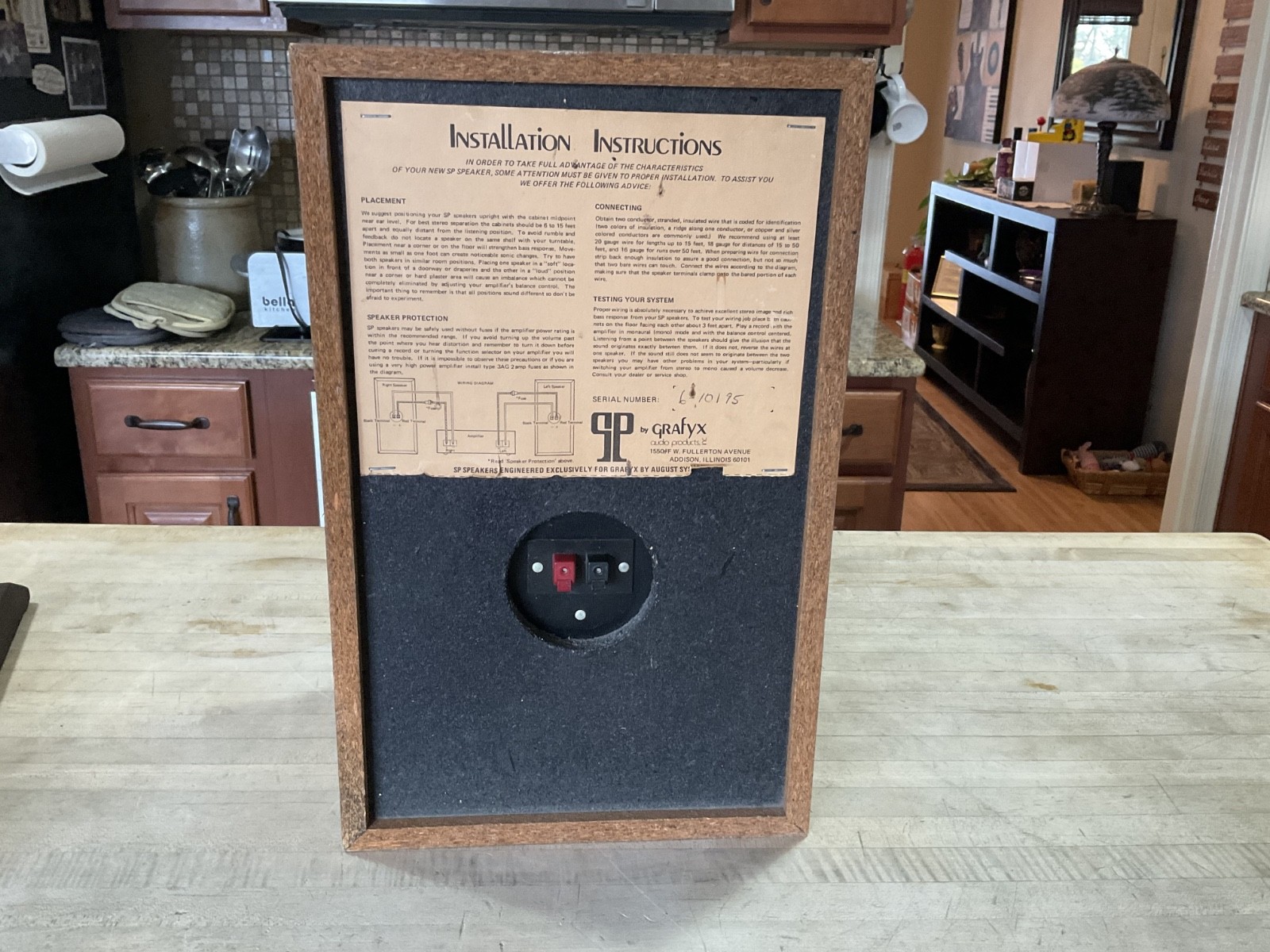 August Systems Grafyx SP-6 Single Speaker, Working, Video