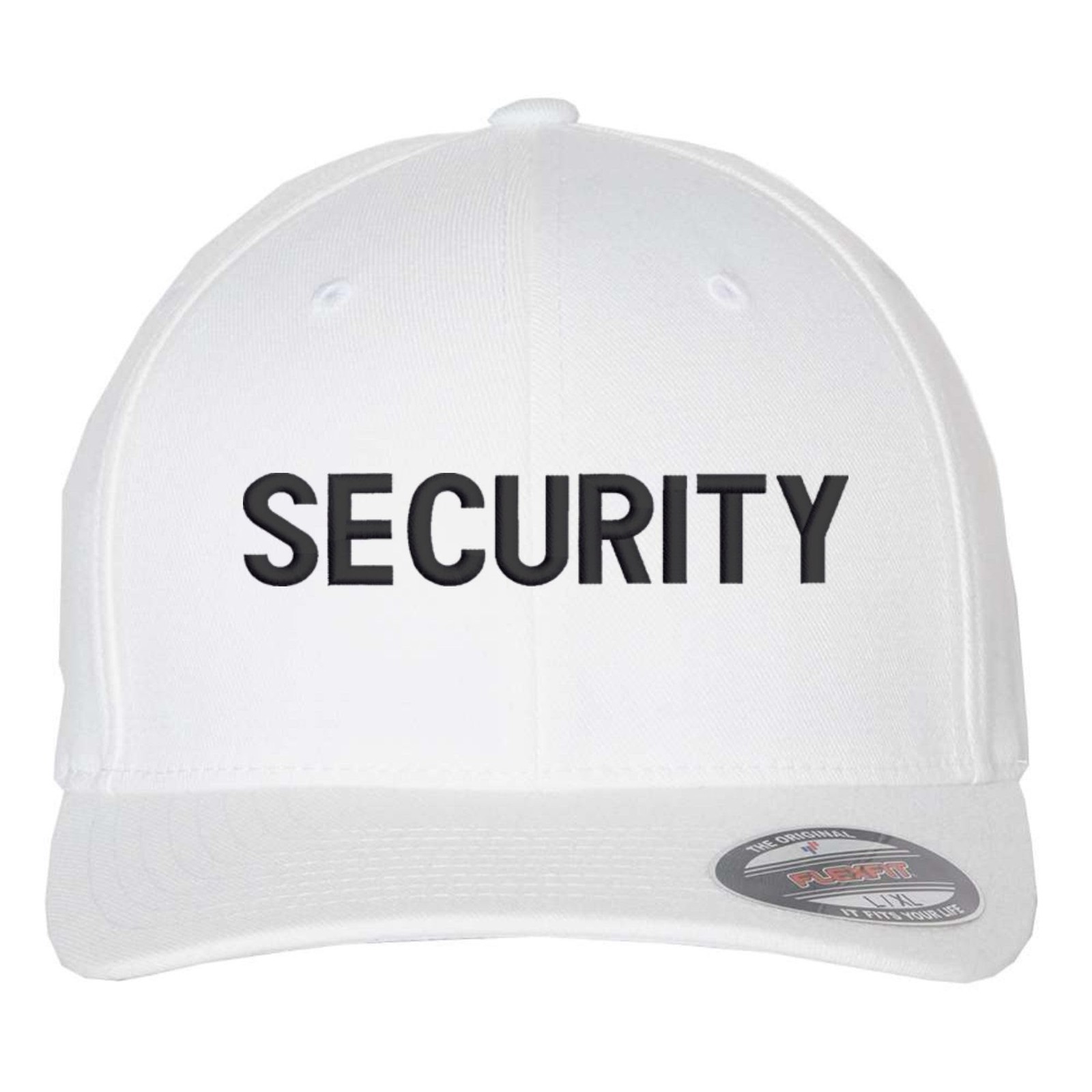 SECURITY Fitted Baseball Hat Uniform Guard Officer Pro-Formance Flexfit Cap