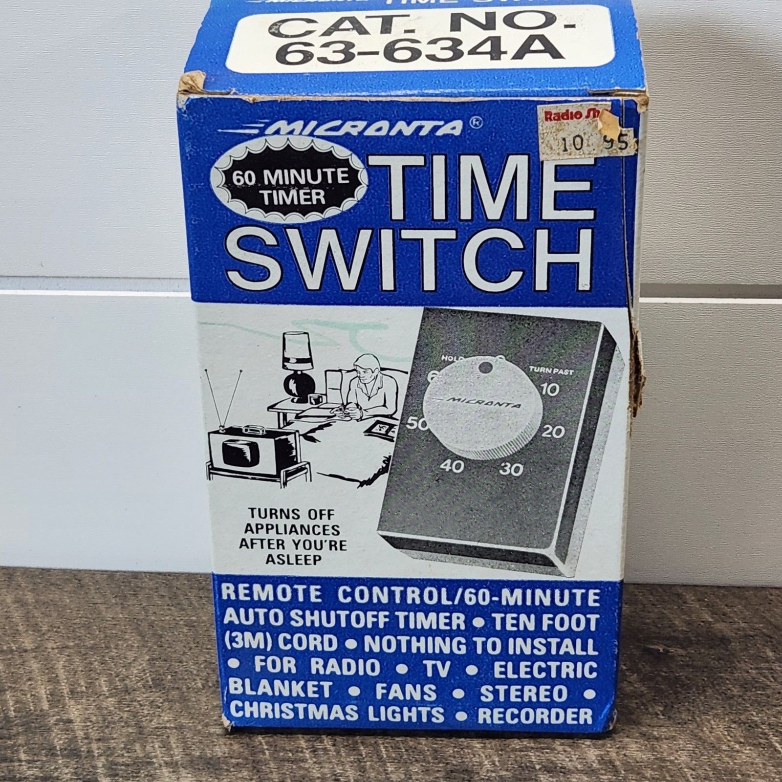 Micronta 60 Minute Time Switch NOS 63-634A