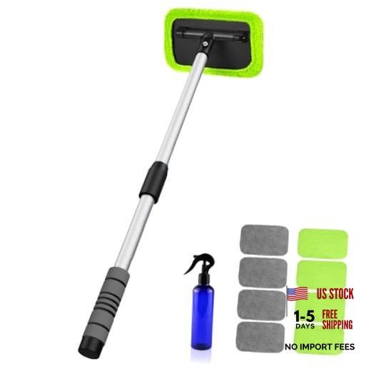 XINDELL Windshield Cleaner Tool – Car Window Cleaning Toolch 27in Green