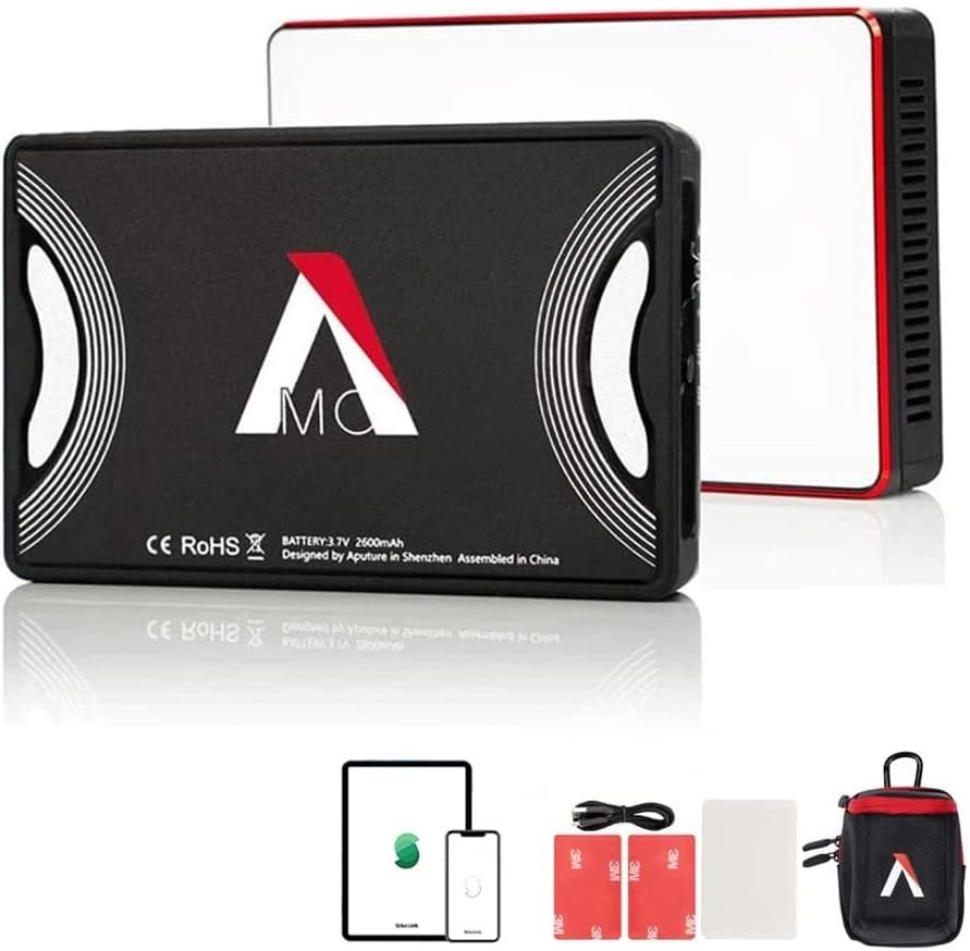 On-Camera Light with Multiple Lighting Modes, App Control