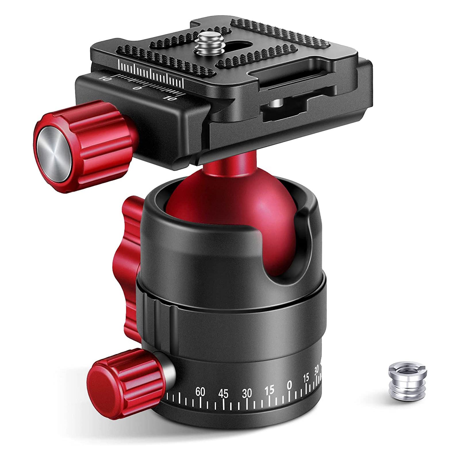 360 Panoramic Ball Head 3/8" to 1/4" with Quick Release Plate Tripod Camera US