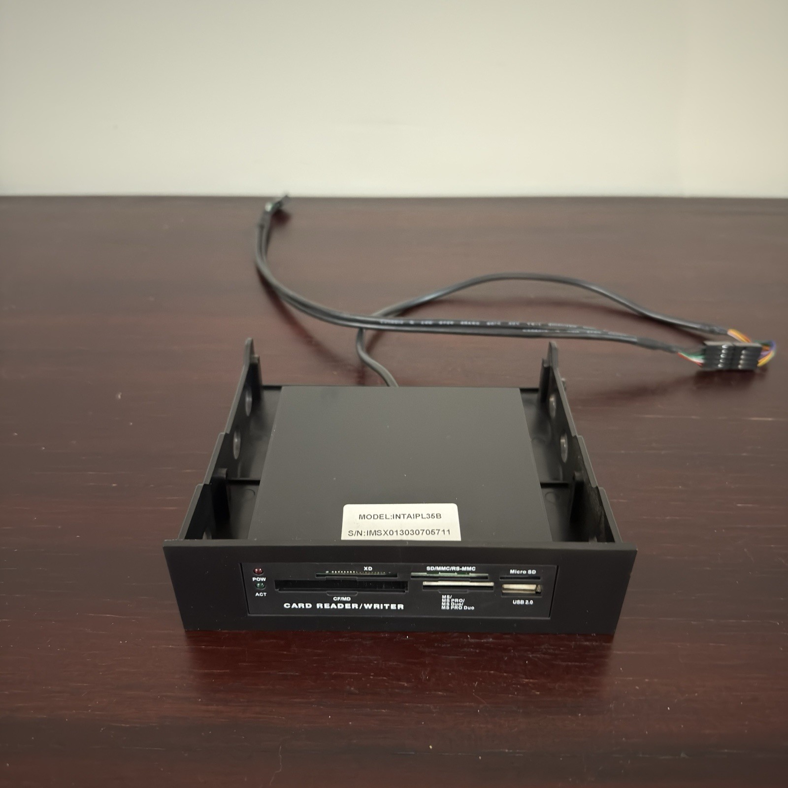 iMicro USB 2.0 Internal Card Reader / Writer 3.5" (INTAIPL35B)