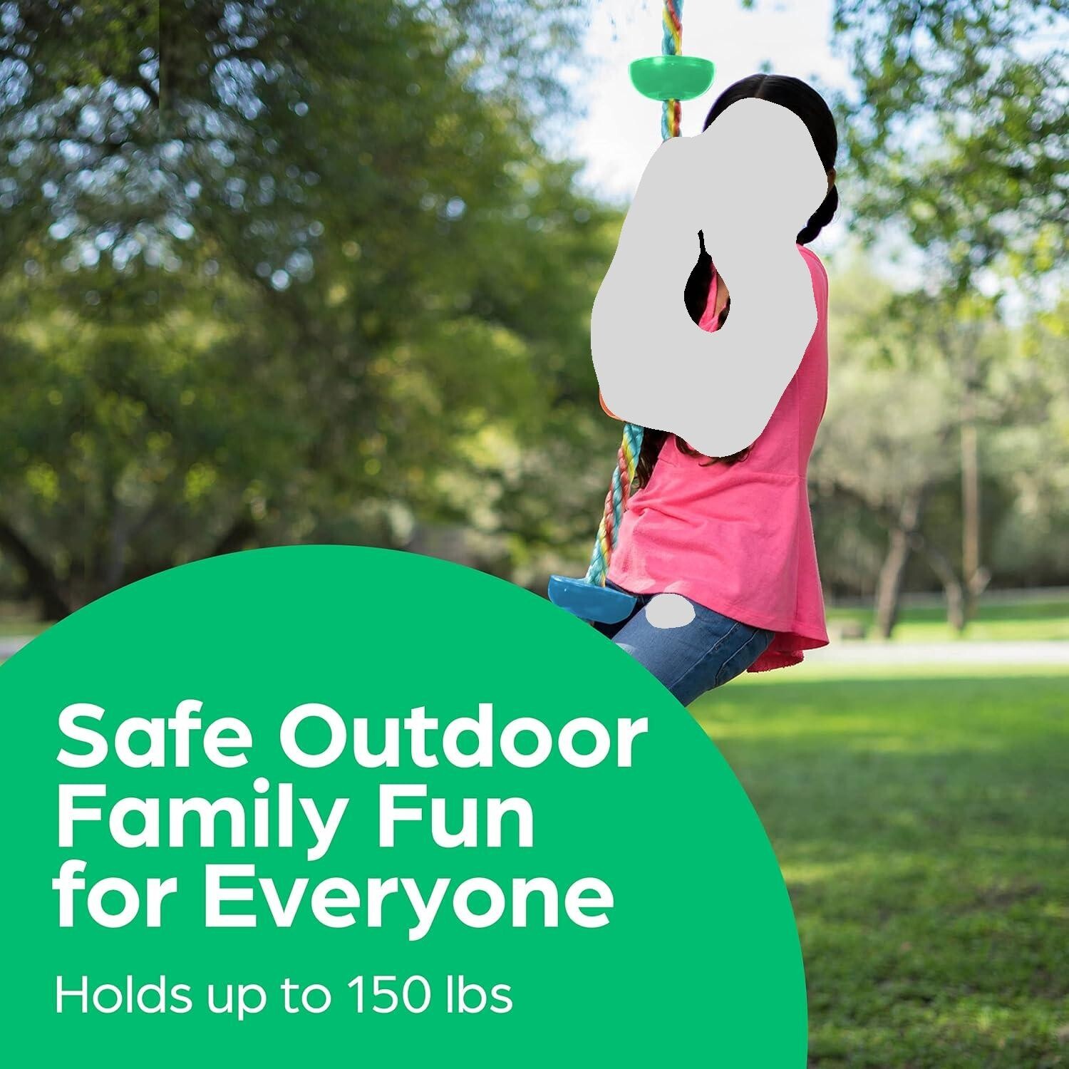 Jungle Gym Kingdom Tree Swing for Kids - Green