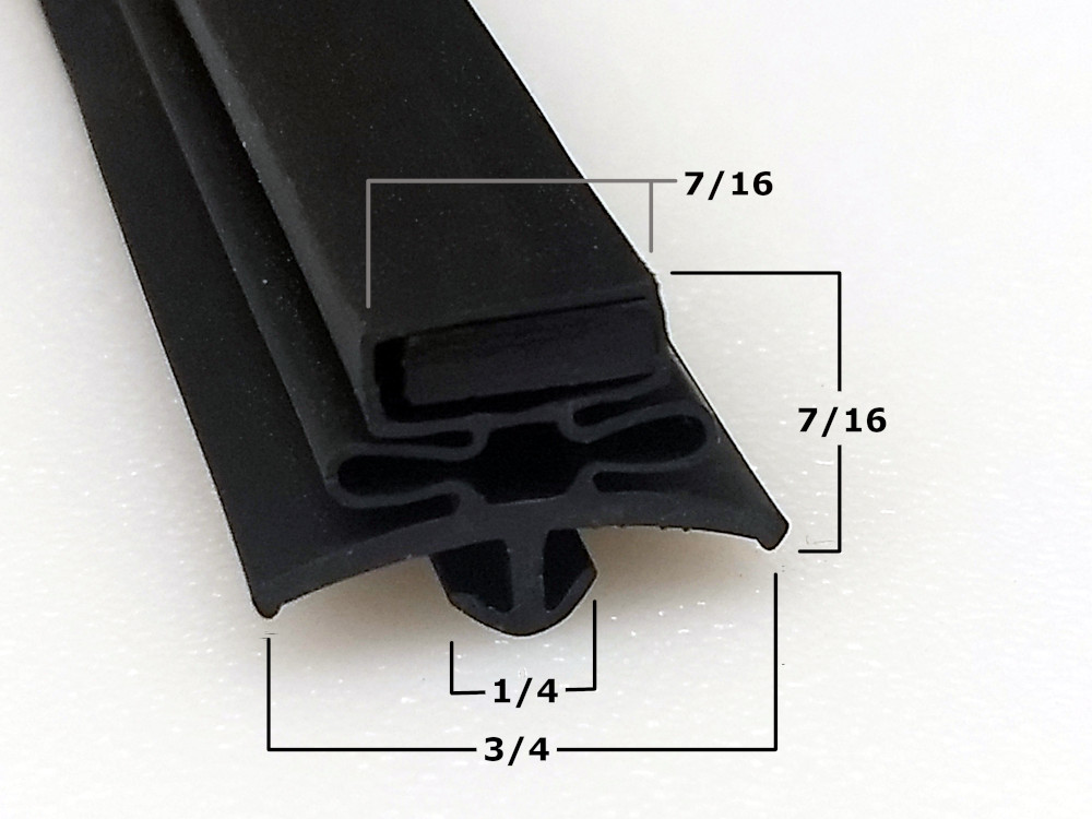 Compatible with TRUE Black 23 1/8 x 26 3/4 Gasket For TSSU/TUC/TWT-48-F