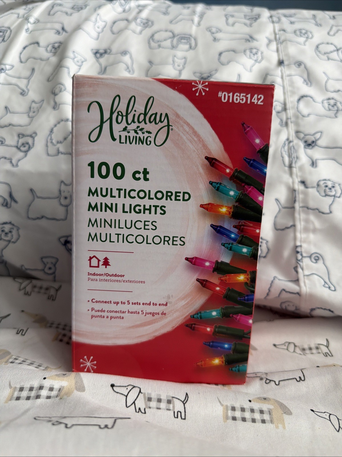 Holiday Living 100ct Multicolored Mini String Lights Green Wire