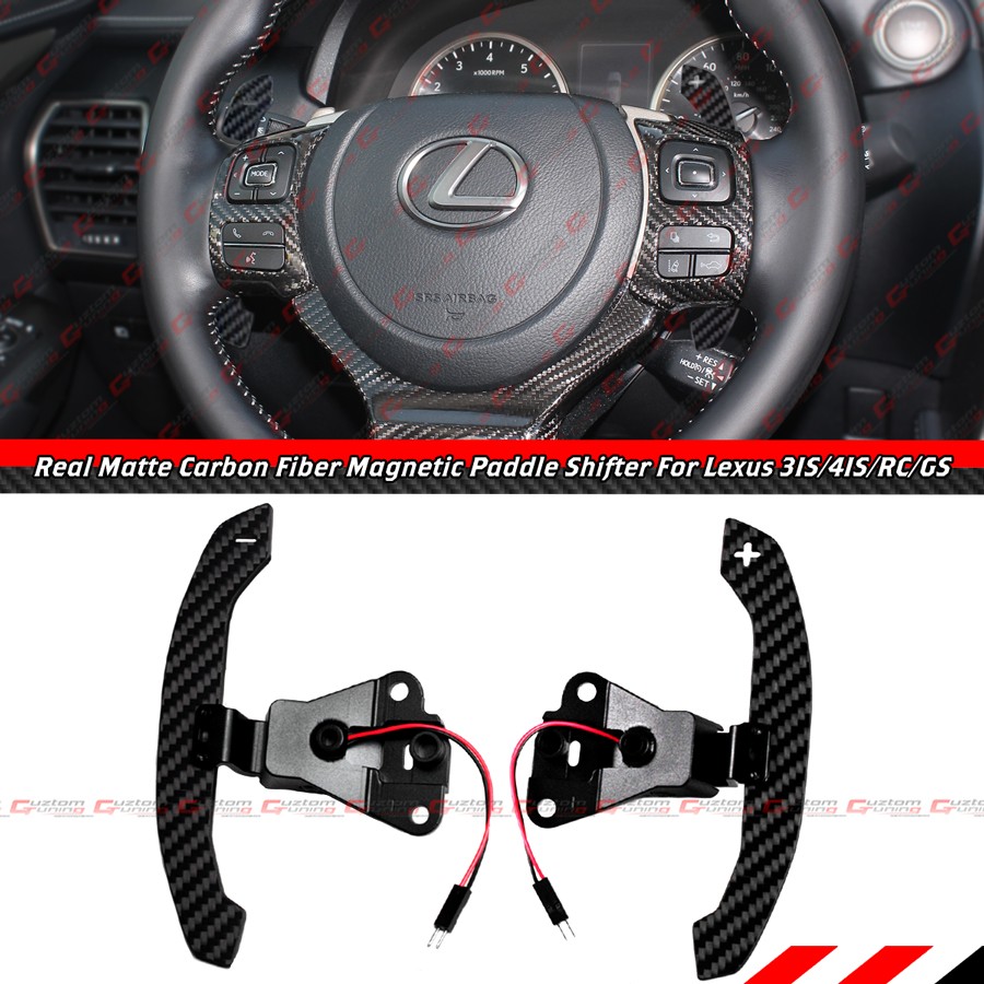 For 2014-2026 Lexus IS350 IS300 RC350 RC F Carbon Fiber Magnetic Paddle Shifter