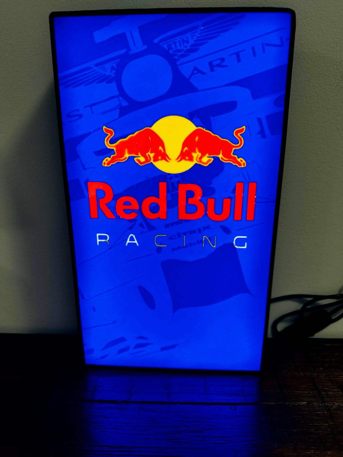Red Bull F1 Racing - Detailed - LED Light Up Artwork / Wall Art / Display