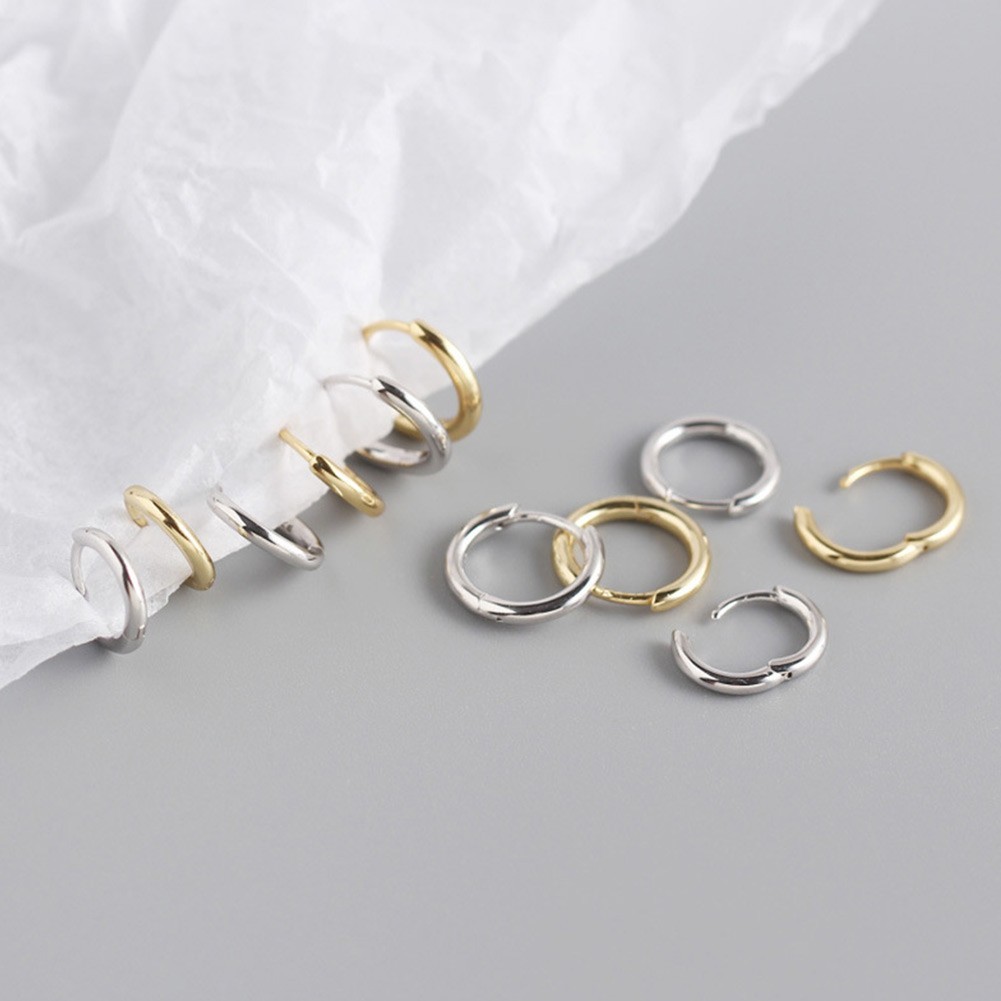 Practical Earrings Women's Classic Ear Piercing Fashion Huggie Korean