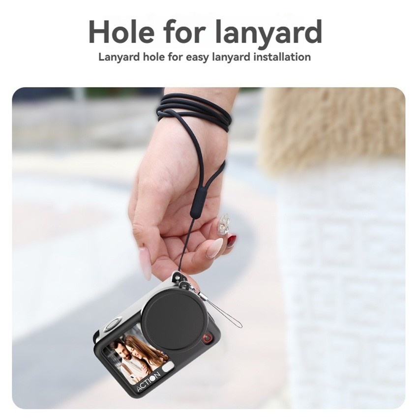 Action Camera Silicone Protective Cover Lens Protective Cap for DJI Action 6