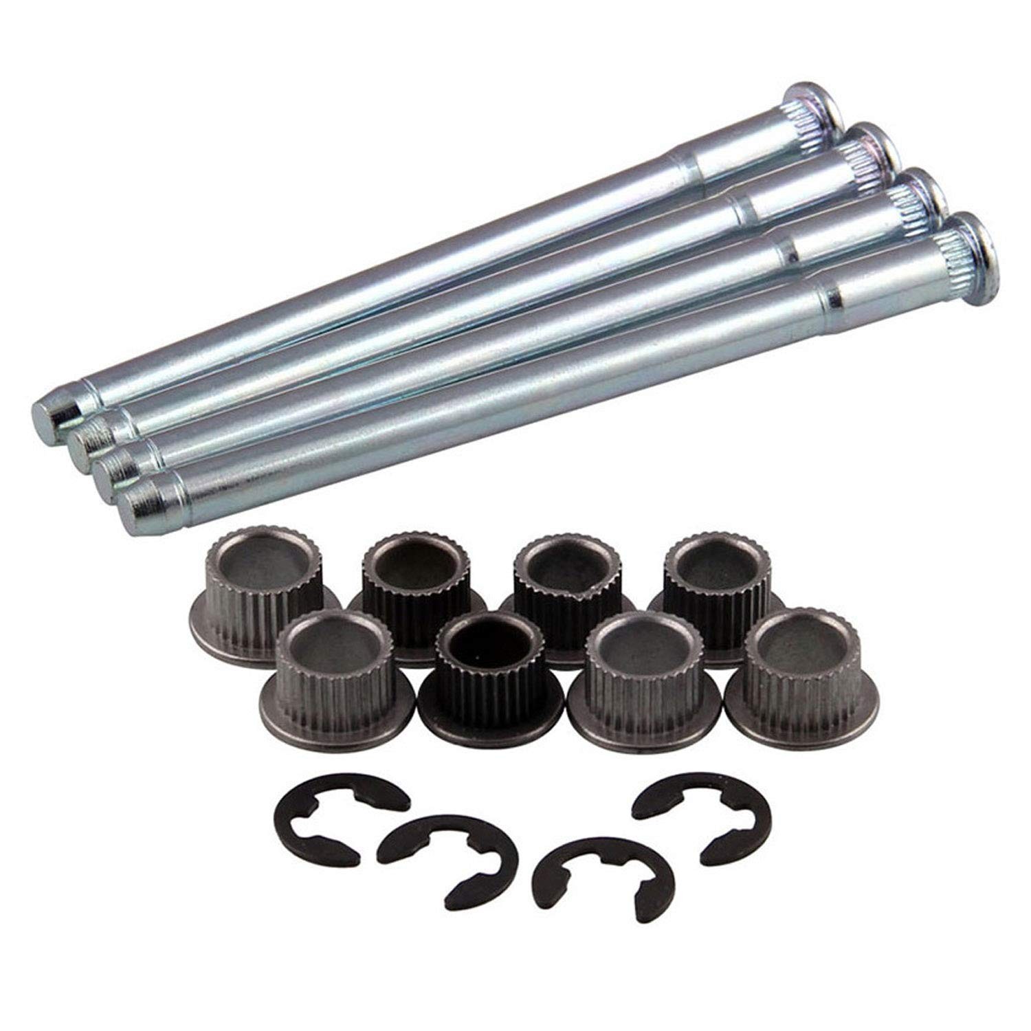 LEDAUT Compatible with Door Hinge Pin and Bushing Repair Kits OT269, Silver