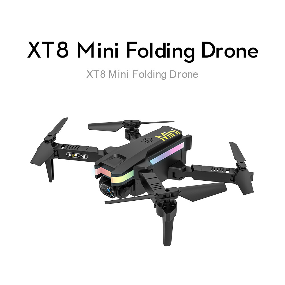 Remote Control XT8 RC Drones Pro 4K HD Dual Camera WIFI FPV Quadcopter Foldable