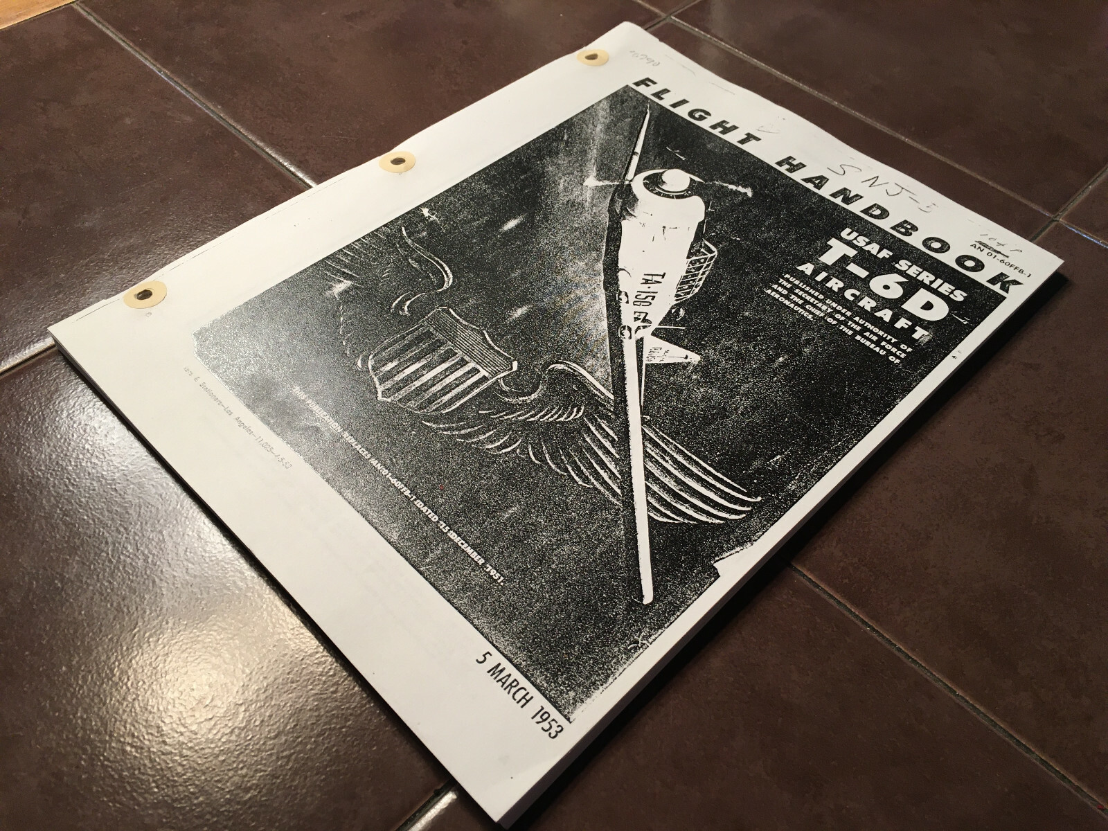 North American Aviation T-6D Texan Flight Handbook