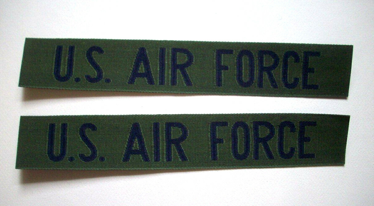 2 bands US AIR FORCE sew on tape patches