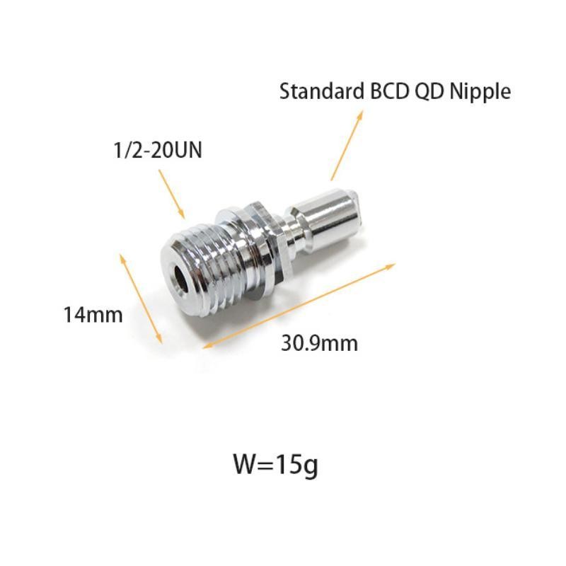 Scuba Diving Quick Connect Adapter 1/2-20UN for Inflator Hose Dive Regulator