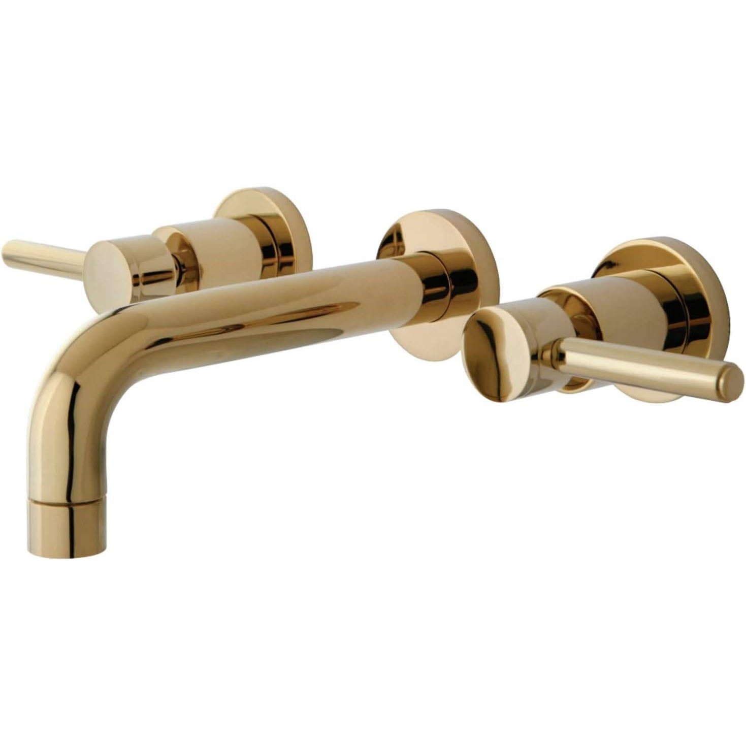 Kingston Brass KS8122DL Concord 2-Handle Wall Mount Bathroom Faucet, Polished